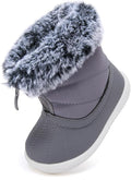 BMCiTYBM Baby Boy Girl Snow Boots Waterproof Winter Warm Booties Nonslip Lightweight Outdoor Shoes for First Walkers 6 9 12 18 24 Months(Infant/Toddler)