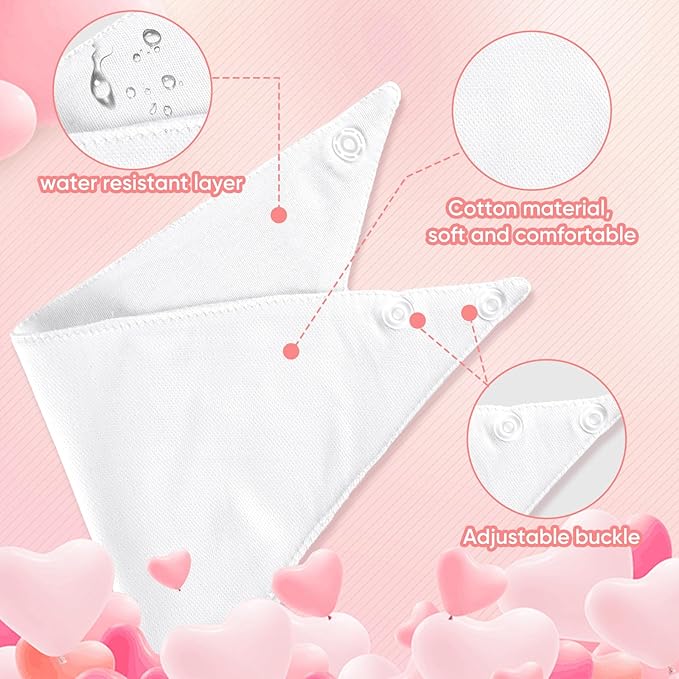 NACHLYNN 67 Pcs White Baby Bibs Baby Shower Games Set Including 12 Blank Baby Bibs 12 Stencils 30 Clothespins 12 Fabric Markers 1 Hemp Rope for Boys Girls Gender Reveal Party