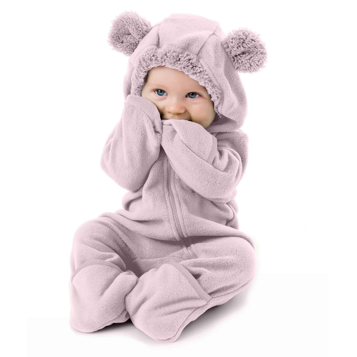 Cuddle Club Fleece Baby Bunting Bodysuit Hoodie, Newborn - 5T