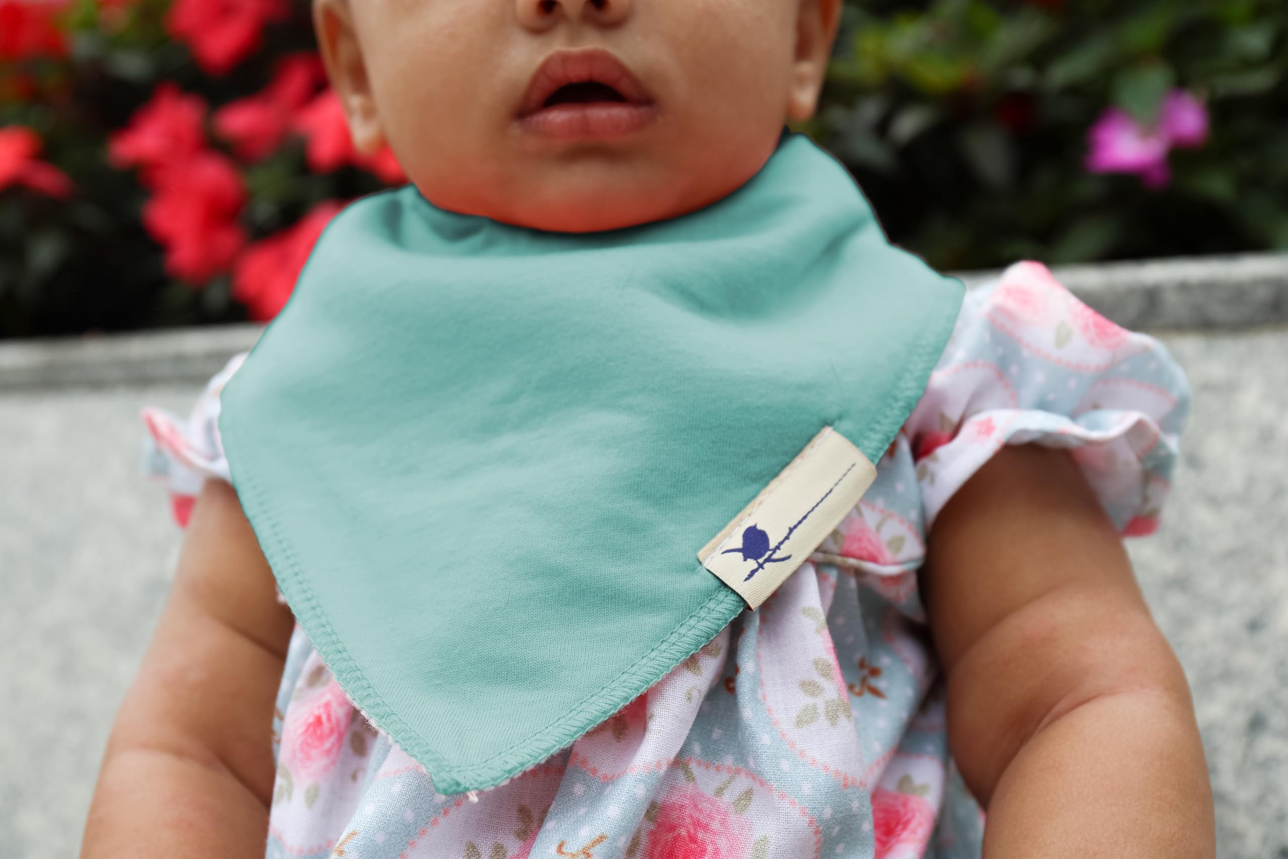 Magnetic Bandana Drool Bibs 5-pack - Magnetic Closure Baby Bibs - Safe, Easy, Chic Teething Bib