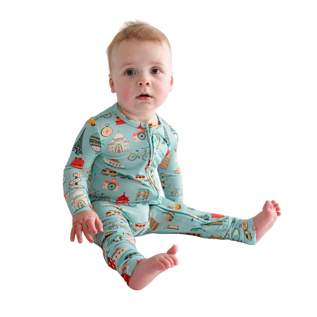 Posh Peanut Convertible Baby Sleepers, Boy Toddlers Footless Pajamas