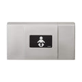 Foundations Ultra Horizontal Wall Mounted Baby Diaper Changing Station, Oversized Changing Surface, Plastic with Stainless Steel Hinge, Safety Strap - Metallic (200-EH-04)