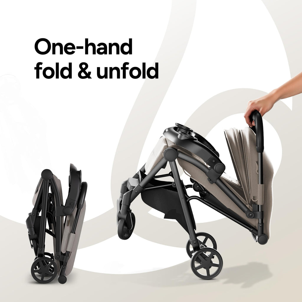 Mompush Lithe V2 Lightweight Travel Stroller with Organizer Included
