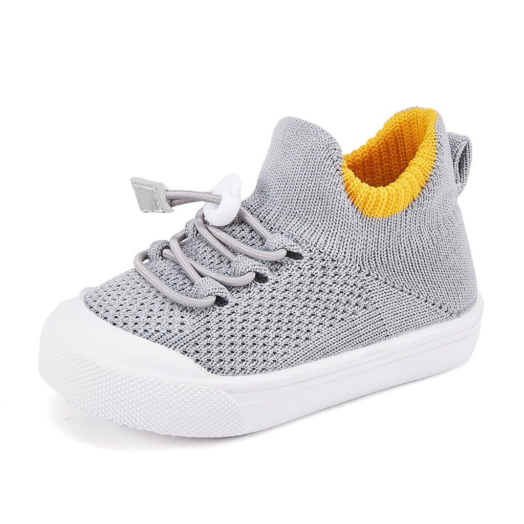 BMCiTYBM Baby Walking Shoes First Infant Sneakers Grey Size 18-24 Months