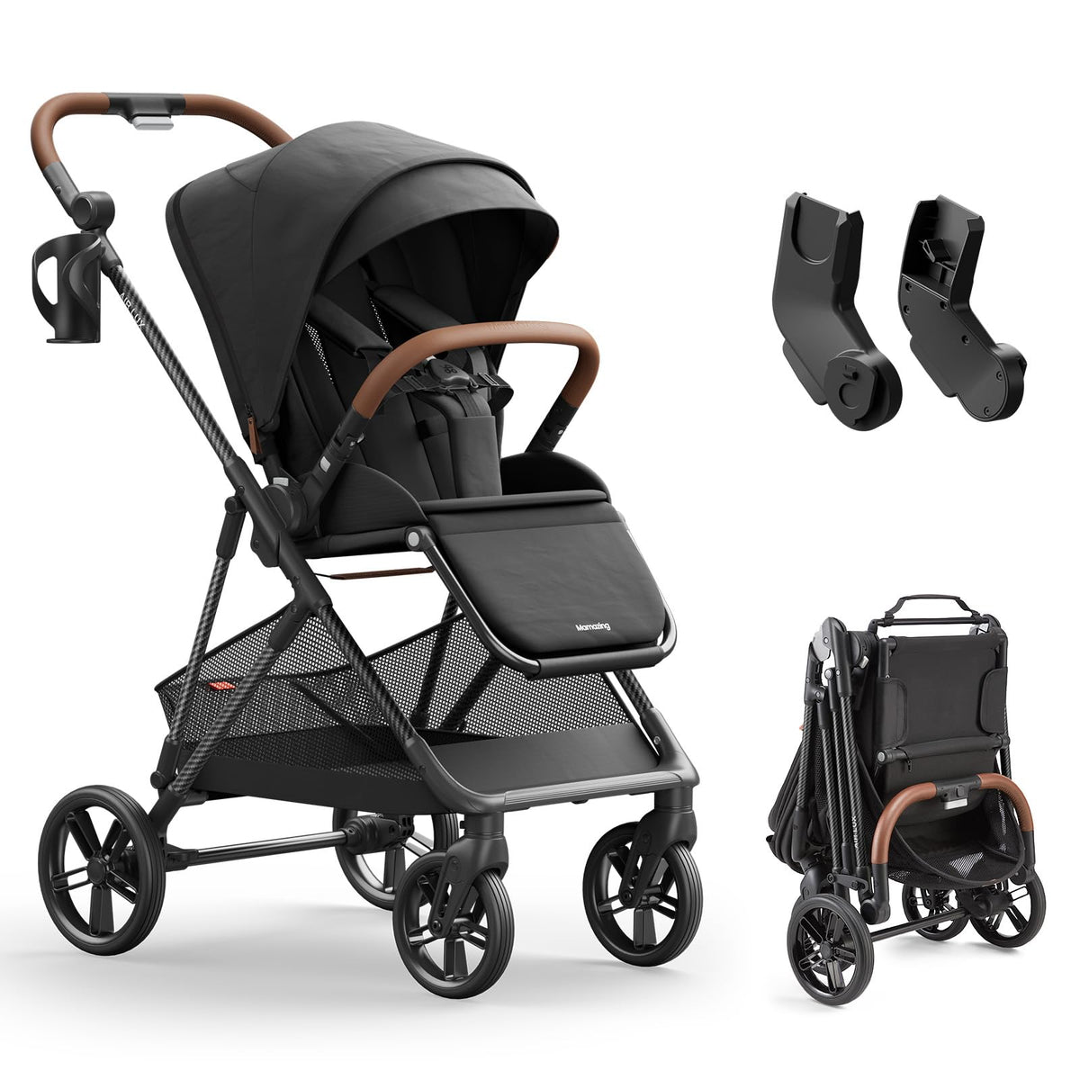 Mamazing Air Lux Baby Stroller with Carbon Fiber Frame, Only 15.8lbs