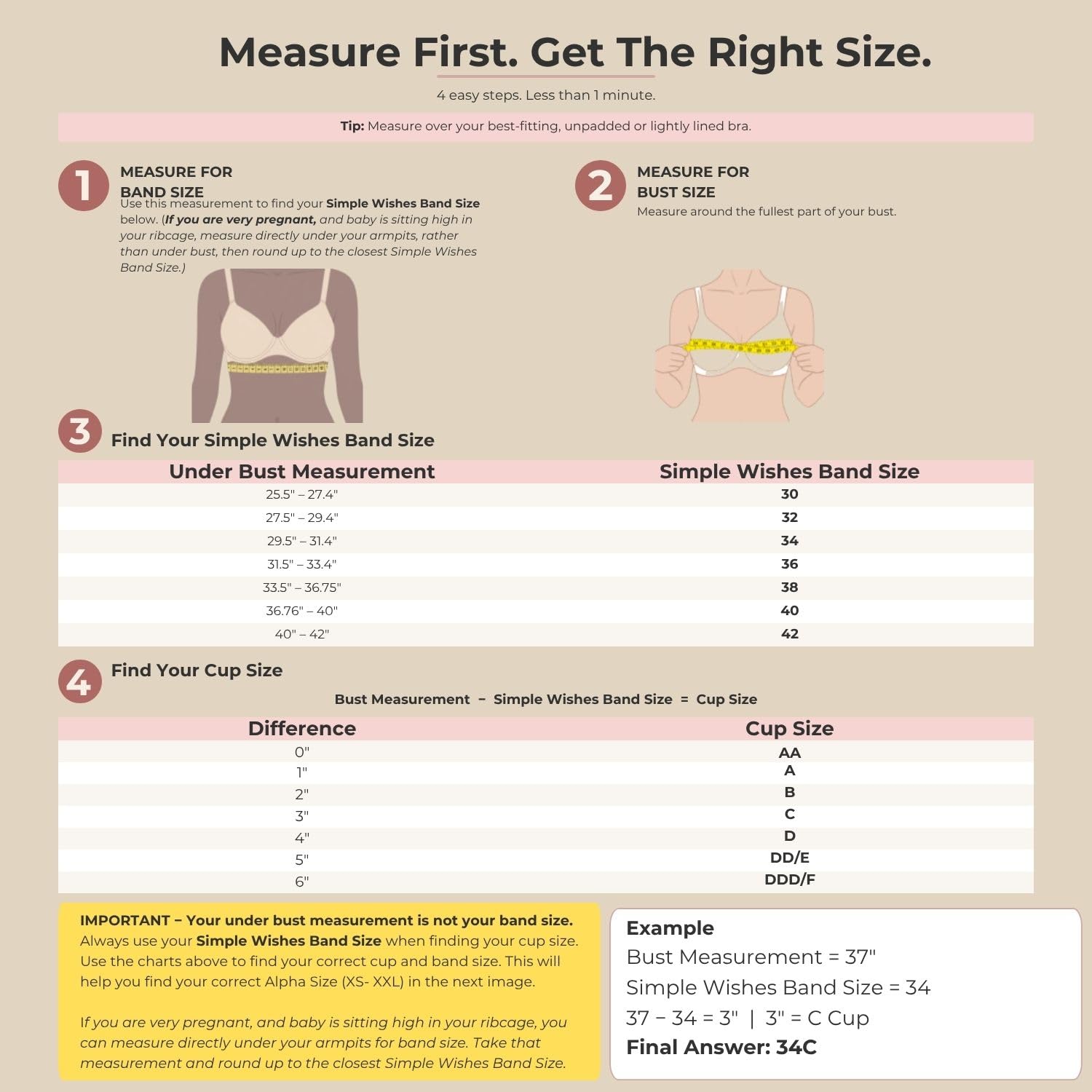 Simple Wishes Pumping Bra Hands Free, Nursing Bra for Breastfeeding