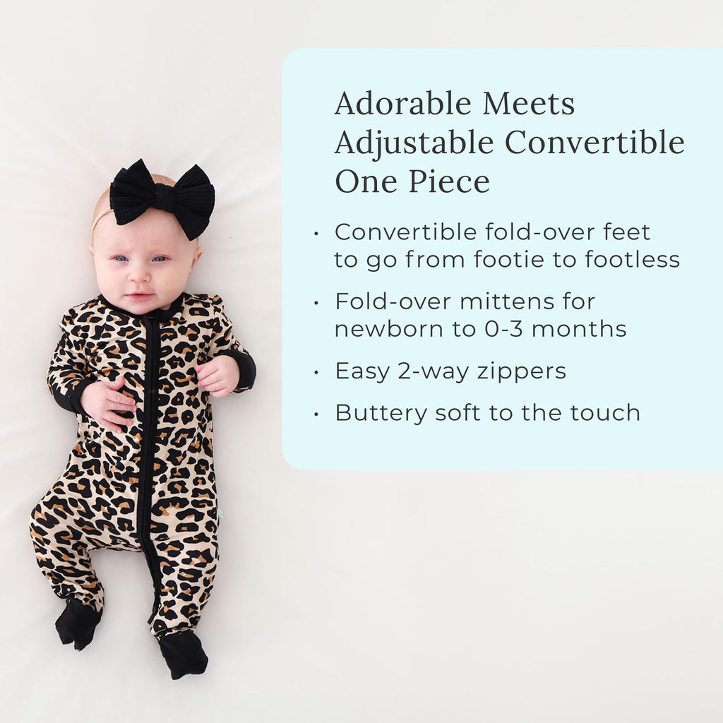 Posh Peanut Girls Convertible Baby Sleepers, Toddlers Footless Pajamas