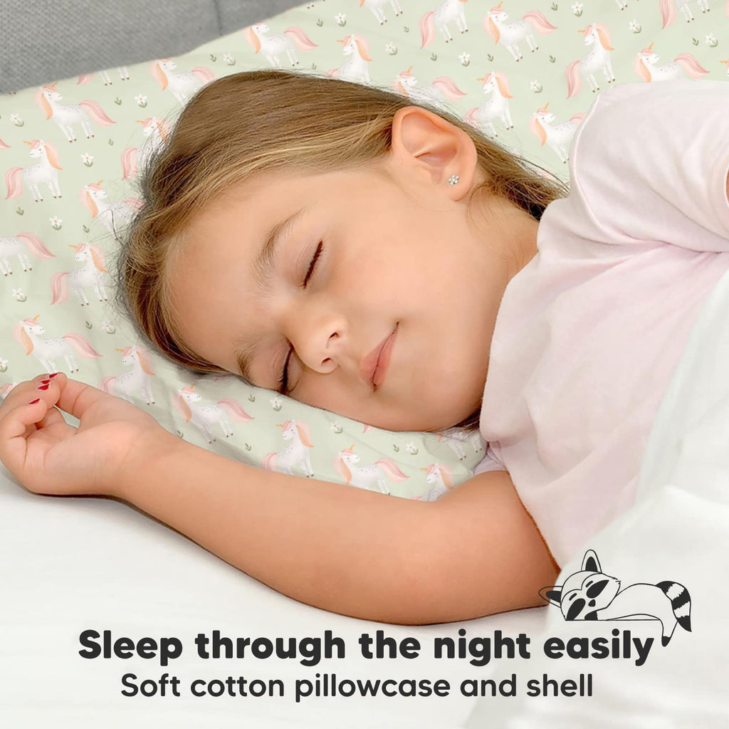 Toddler Pillow with Pillowcase, 13x18 My Little Dreamy Pillow (Grace)