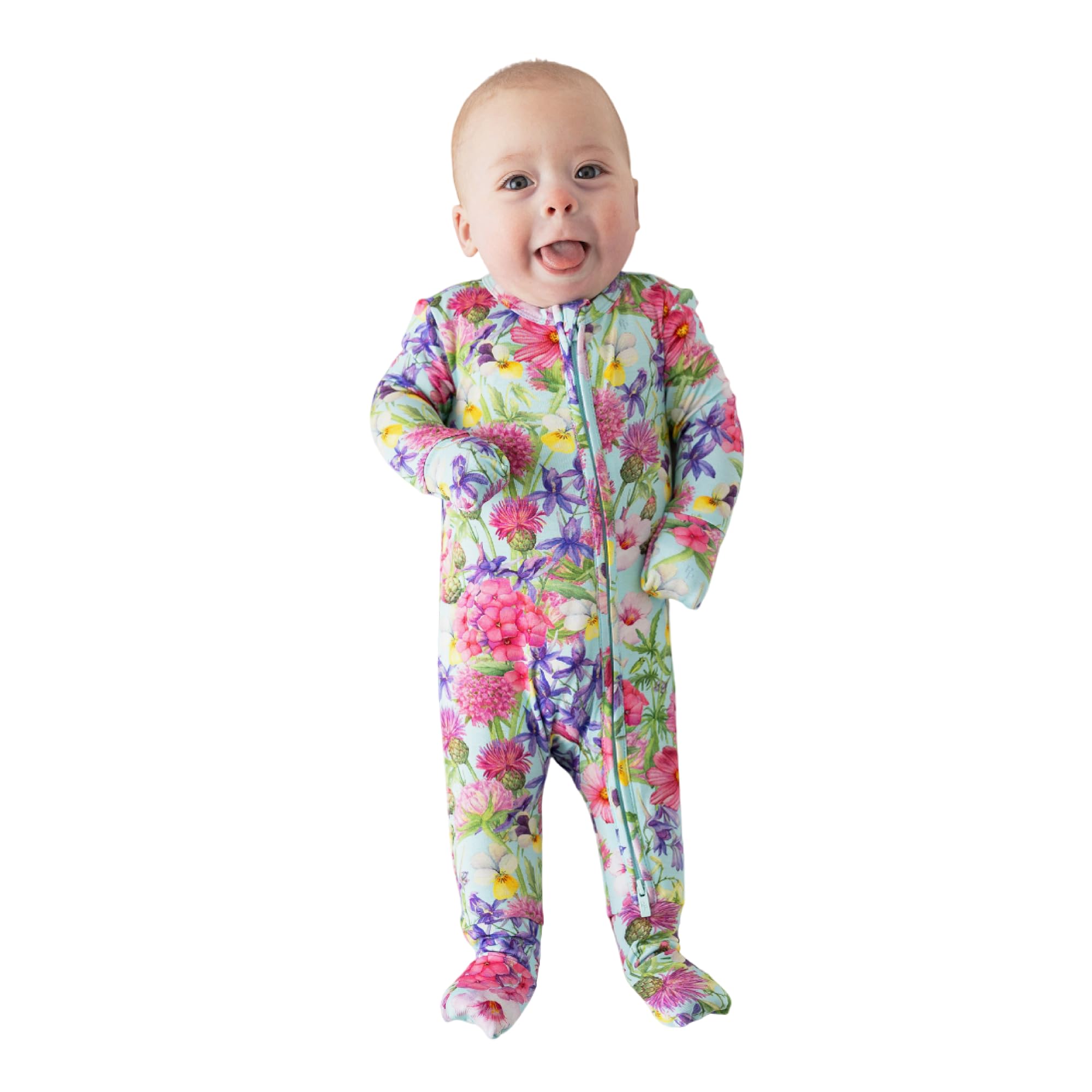 Posh Peanut Girls Convertible Baby Sleepers, Toddlers Footless Pajamas