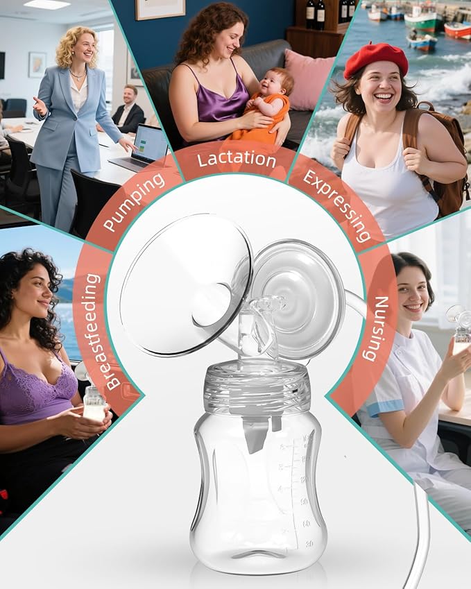Breast Pump Parts Compatible with Spectra S1,S2,S9 Plus, Replacement Kit for Spectra Pump Parts 2PC Include 24 mm Flange, Duckbill Valve, Tube,Bottle, Backflow Protector, Not Original Accessories
