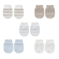 5 Pairs Unisex Baby Mittens No-Scratch 0-6 Months New Born