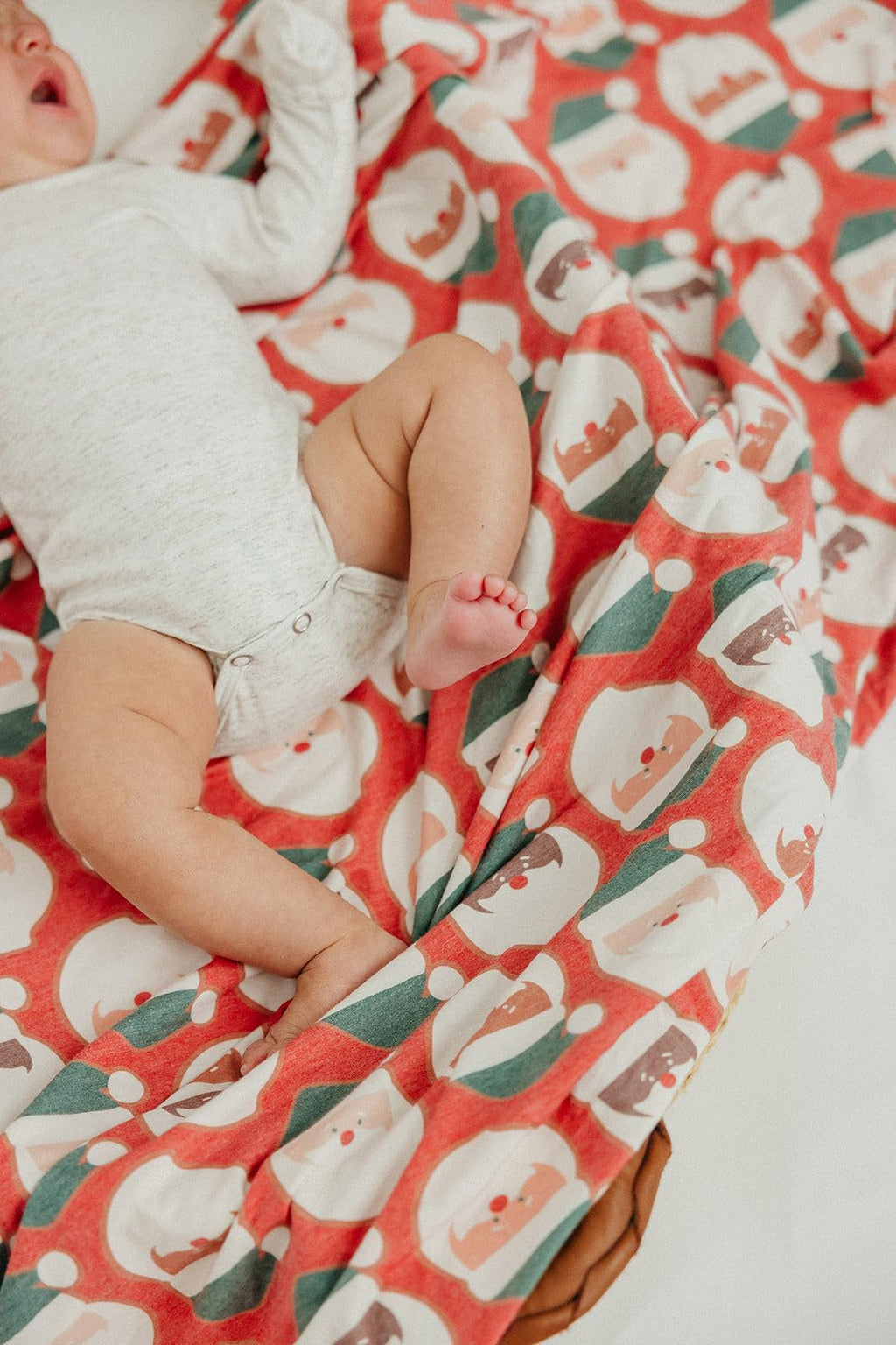 Copper Pearl Swaddle Blankets for Newborns | Soft Stretchy Receiving Blankets for Boys and Girls | Large 46 x 46 Inch Baby Blankets | Lightweight and Breathable Swaddles | Claus