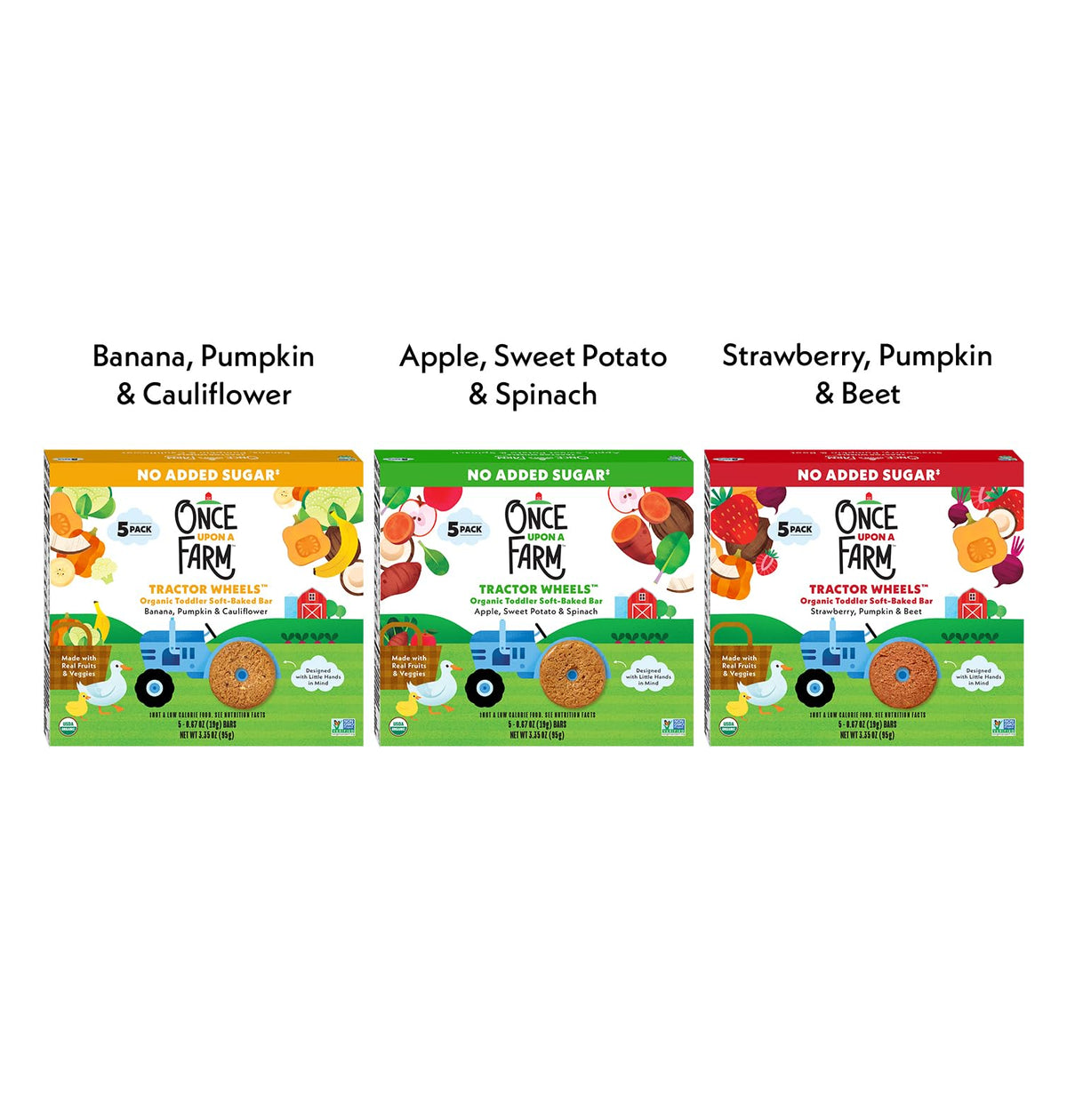 Once Upon a Farm Organic Baby & Toddler Variety Sampler, 9 Ct, Non-GMO