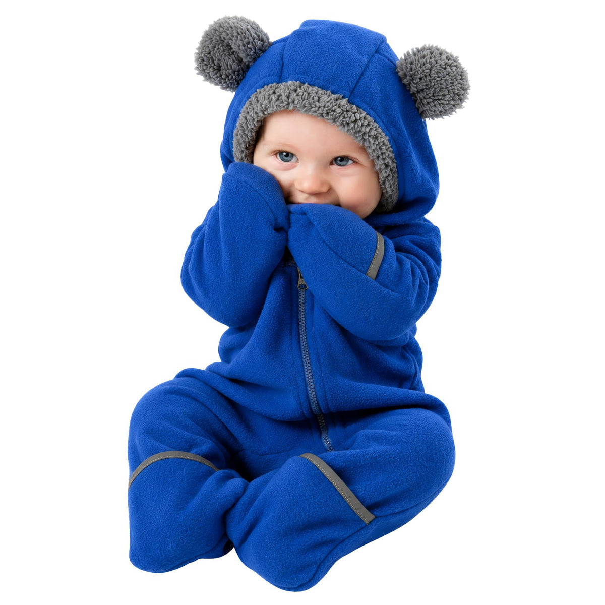Cuddle Club Fleece Baby Bunting Bodysuit Hoodie, Newborn - 5T