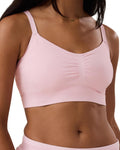 Kindred Bravely Sublime Sleep Pumping Bra Hands Free, Adjustable Pumping & Nursing Bra (Pale Pink, 2X Busty)