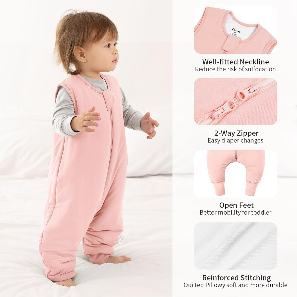 Rayon Made from Bamboo 0.5 TOG Summer Baby Sleep Sack with Feet 6-12 Months