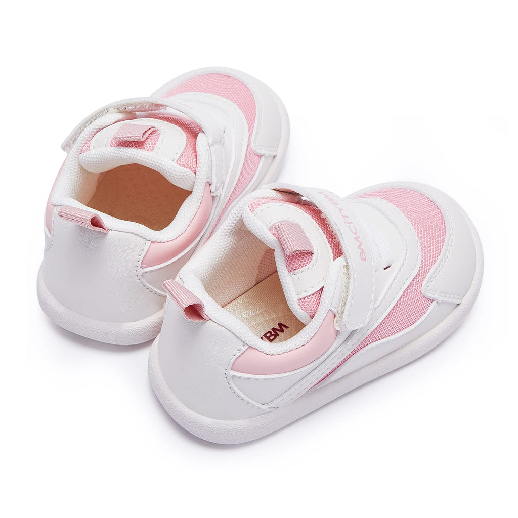 BMCiTYBM Baby Walking Shoes Girls Boys Sneakers Infant Shoes 6 9 12 18 24 Months Pink Size 18-24 Months Toddler