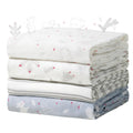 Momcozy Muslin Swaddle Blankets, 4-Pack Breathable and Skin-Friendly Receiving Blankets, Swaddle Blanket Shower Gifts & Baby Registry Essentials, Large 47"x47", Creamy Rabbit