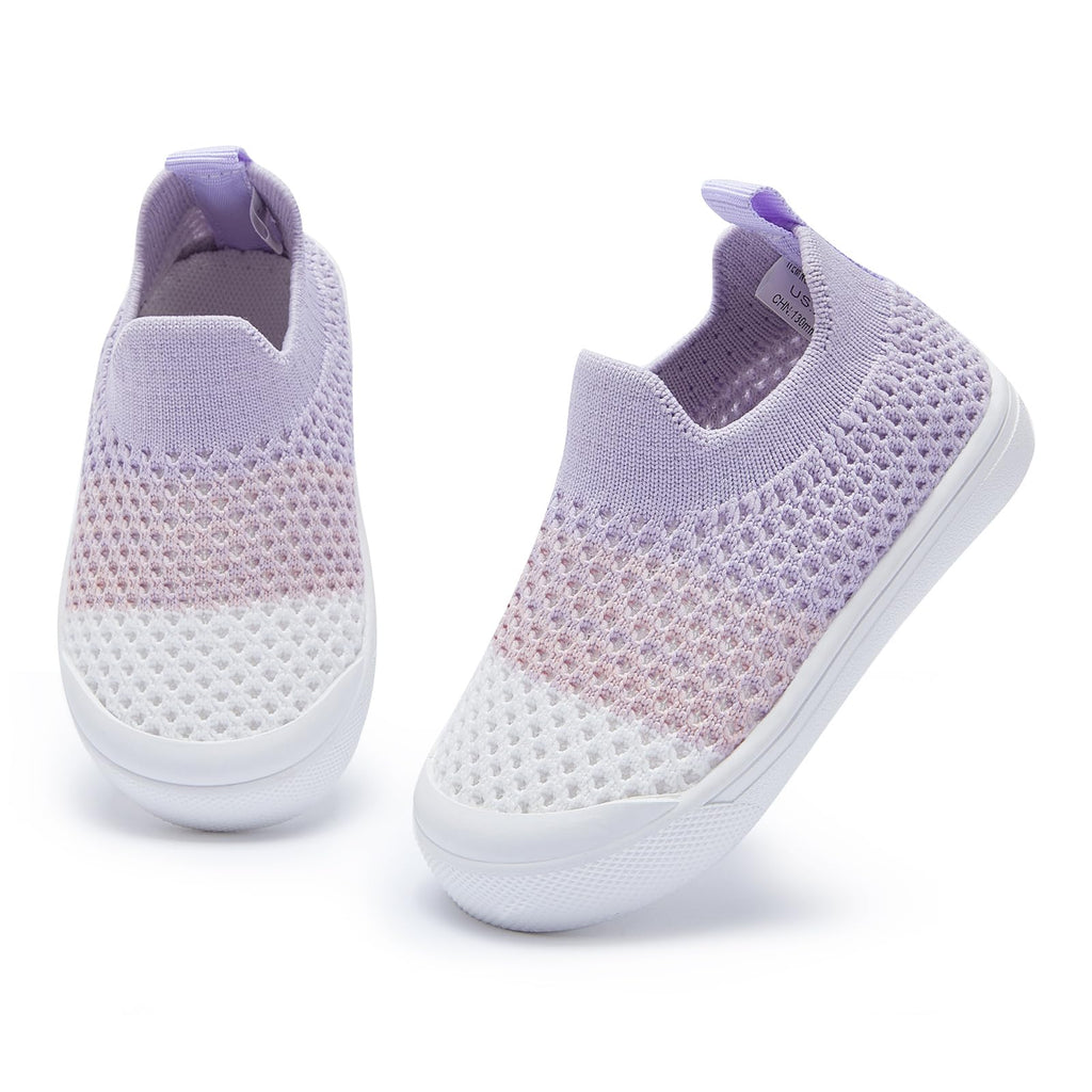 BMCiTYBM Baby Walking Shoes First Infant Sneakers Purple Size 12-18 Months