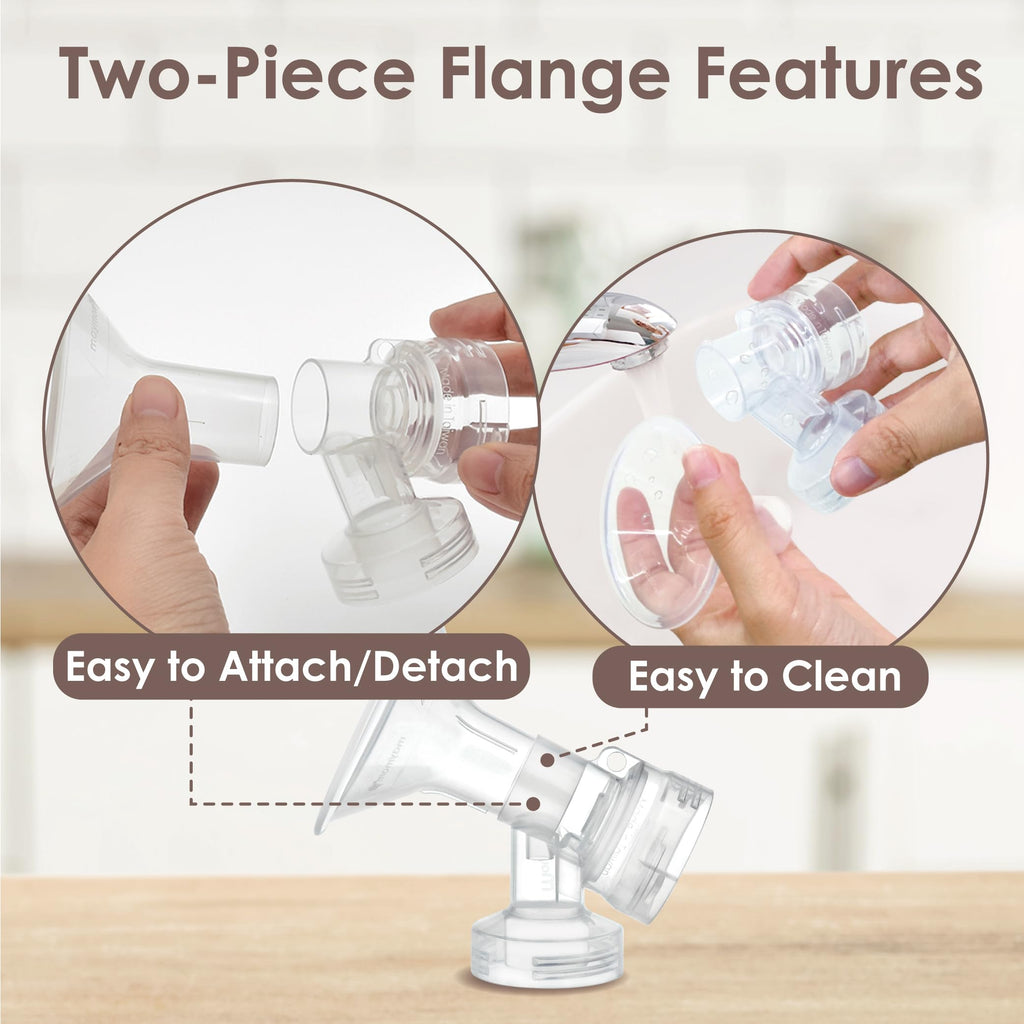 Maymom MyFit 14 mm Small Shields, Compatible with Medela Breast Pump Parts- PersonalFit, Freestyle, Harmony, Maxi, Flex Connector, Connect to Widemouth/Narrow Connector, 2pcs
