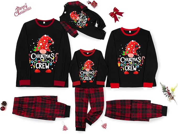 Awoscut Family Christmas Pajamas Matching Pajamas for Family, Xmas PJs Sets Holiday Sleepwear