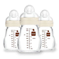 MAM Premium Glass Baby Bottles, Easy Switch Between Breast and Bottle, Feel Good Slow Flow, Newborn Essentials Must Have, 0+ Months, BPA Free, 6oz, Unisex, 3 Pack
