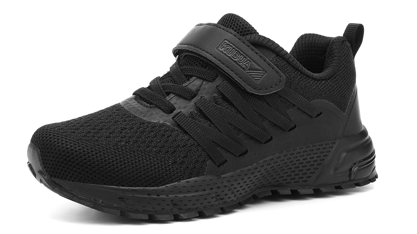 KUBUA Kids Sneakers Lightweight Boys Girls Tennis Shoes Black a