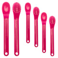 TalkTools Smooth Spoons - Self-Feeding Oral Motor Therapy for Lip Closure & Oral Awareness, Kids, Toddlers & Adults, Sensory Feeding Aid | Magenta, 6-Pack