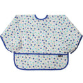 Plie Long Sleeve Waterproof Bib for Toddlers – Soft Feeding Smock for Baby Mealtime, Self-Feeding, Painting & Messy Play, BPA-Free, Easy Clean (6–24 Months) - Blue Strawberry