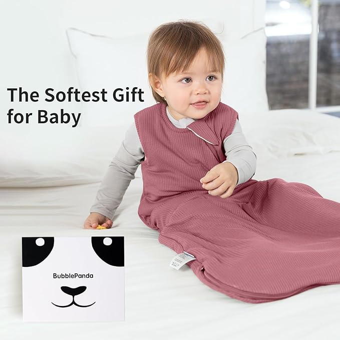 BubblePanda Rayon Made from Bamboo Sleep Sack with Feet 1t-2t 1.0 Tog