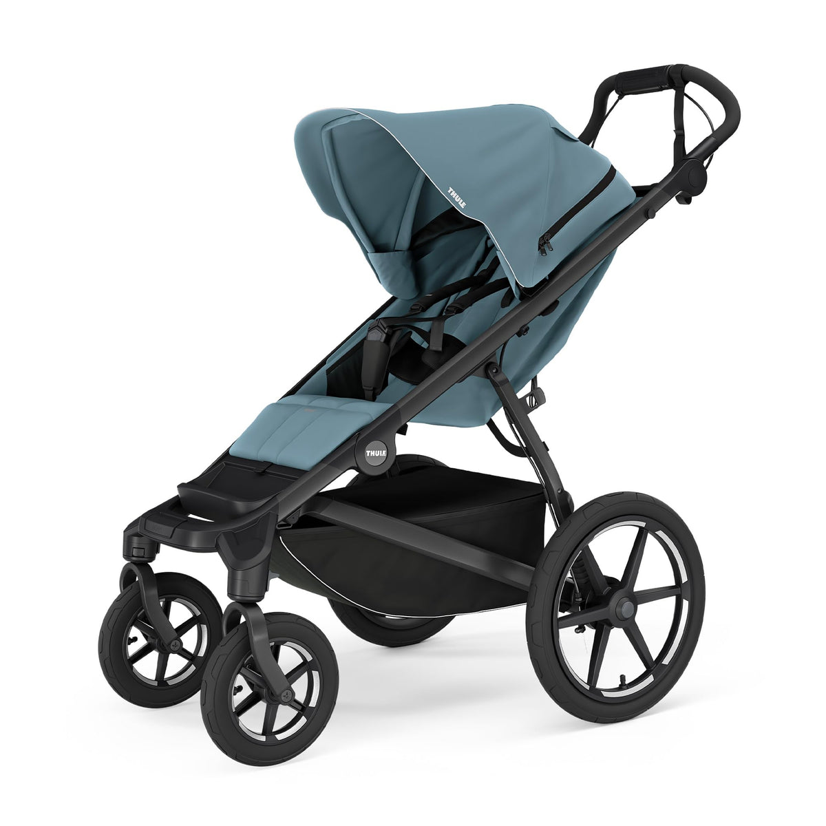 Thule Urban Glide 4-Wheel Single Child All-Terrain Stroller, Lightweight, Air-Filled Tires & Suspension, Twist Hand Brake