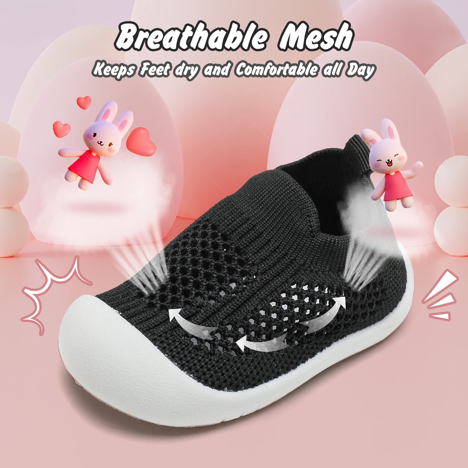 Baby Boy First Walking Shoes Girl Toddler Soft Sole Breathable