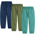 WATOCHE Toddler Boy Cotton Pants 3 Pack Long Bloomers