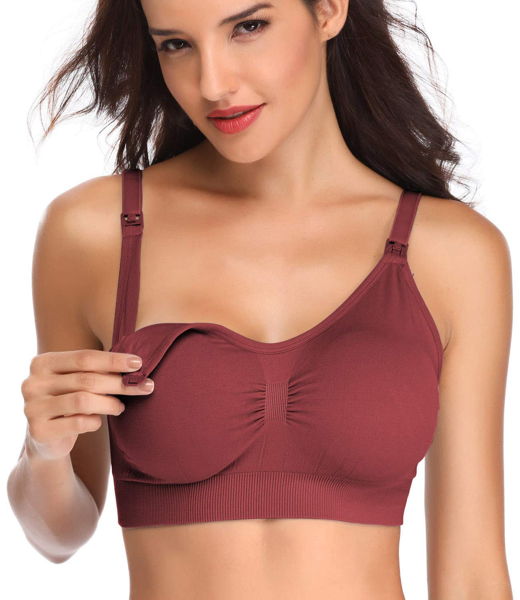 Lataly Womens Sleeping Nursing Bra Wirefree Breastfeeding Maternity Bralette