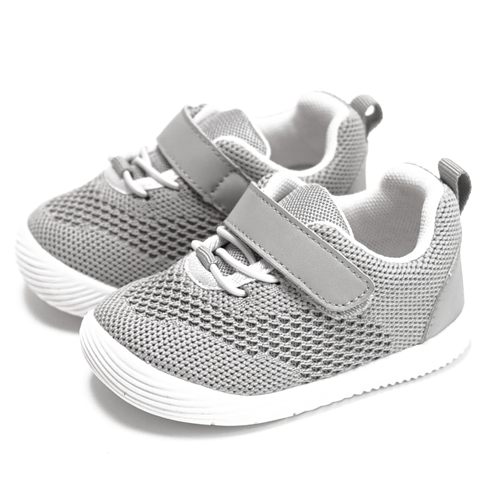 Newsonet Baby Walking Shoes First Infant Sneakers Grey Size 18-24 Months