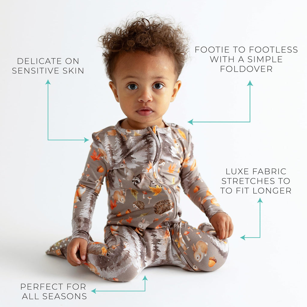 Posh Peanut Convertible Baby Sleepers, Boy Toddlers Footless Pajamas
