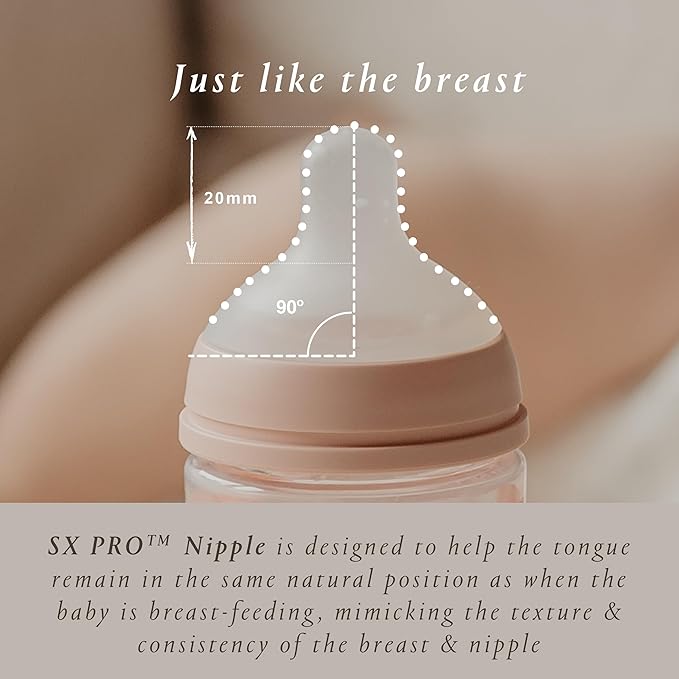Suavinex Bonhomia Color Essence SX PRO Physiological Silicone Nipple, Pack of 2 Nipples, 6 Months, Fast Flow