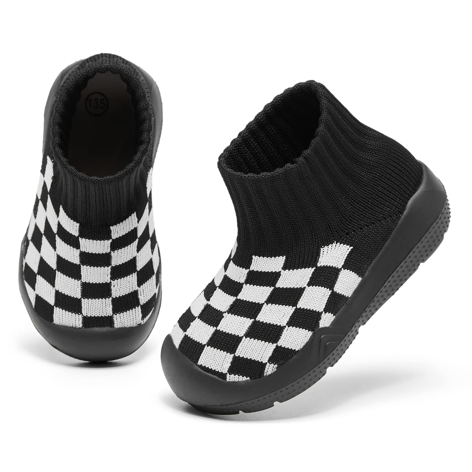 MORENDL Toddler Sock Shoes Baby Walking Shoes Infant Slippers Boys & Girls Non-Slip Sneakers