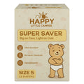 Happy Little Camper Super Saver Diapers, Size 1, 100 Count | Budget-Friendly Disposable Diapers for Sensitive Skin | Hypoallergenic, Fragrance-Free, Ultra Absorbent