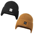 MaxNova Baby Beanie 3-8T Black/Camel 2 Pack
