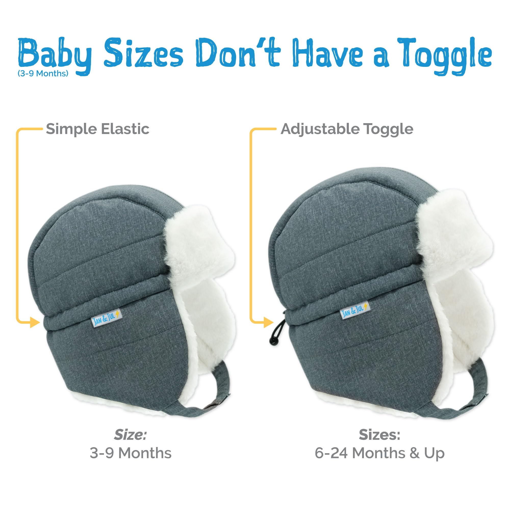 JAN & JUL Toasty-Dry Trapper Hat for Baby and Kids (Soft Brown, S)