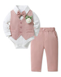 SANMIO Baby Boy Easter Outfit Suit Infant Gentleman Baptism 0-24M Pink