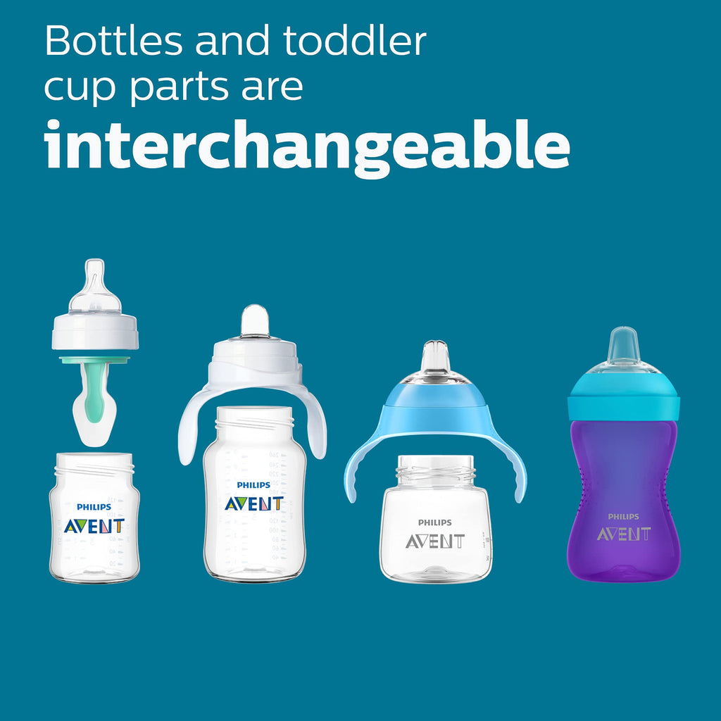 Philips Avent Anti-Colic Baby Bottle with AirFree Vent, Medium Flow, 9 oz