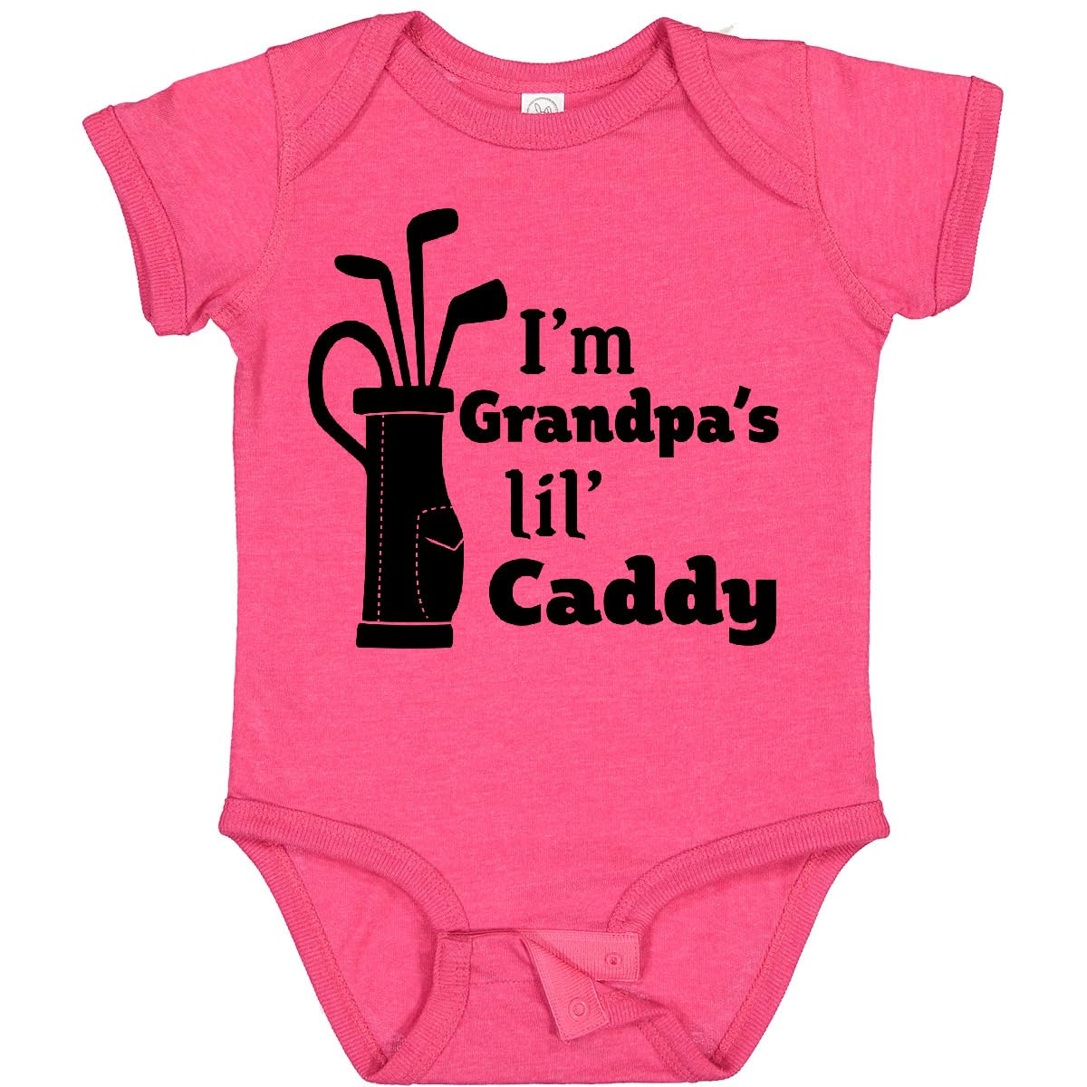 inktastic I'm Grandpa's Lil' Caddy- Golf for Kids Baby Bodysuit 12 Months Vintage Hot Pink 2c4dc