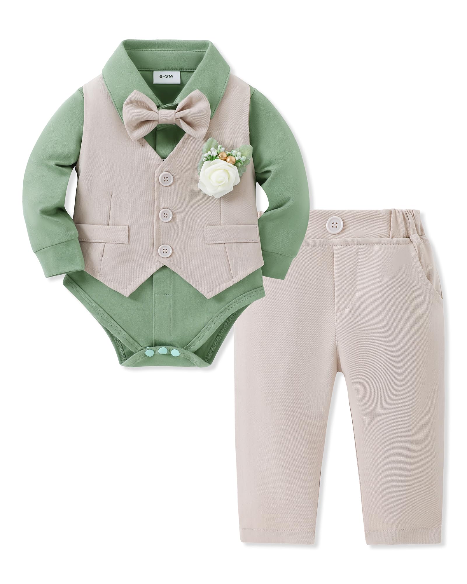 SANMIO Baby Boy Easter Outfit Suit Infant Gentleman Baptism 0-24M