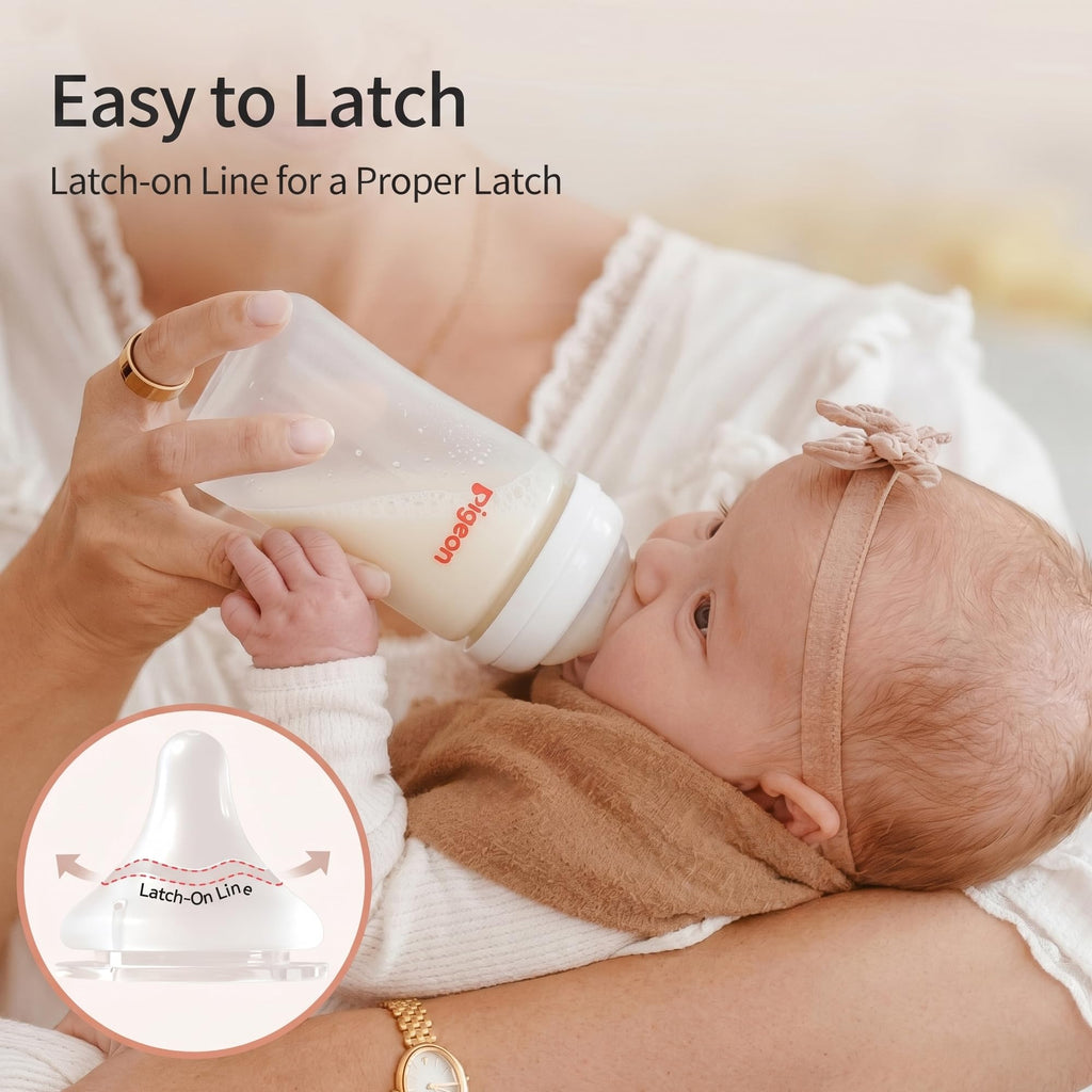 Pigeon PP Wide Neck Anti-Colic Nursing Bottle, 5 oz, 4-Pack