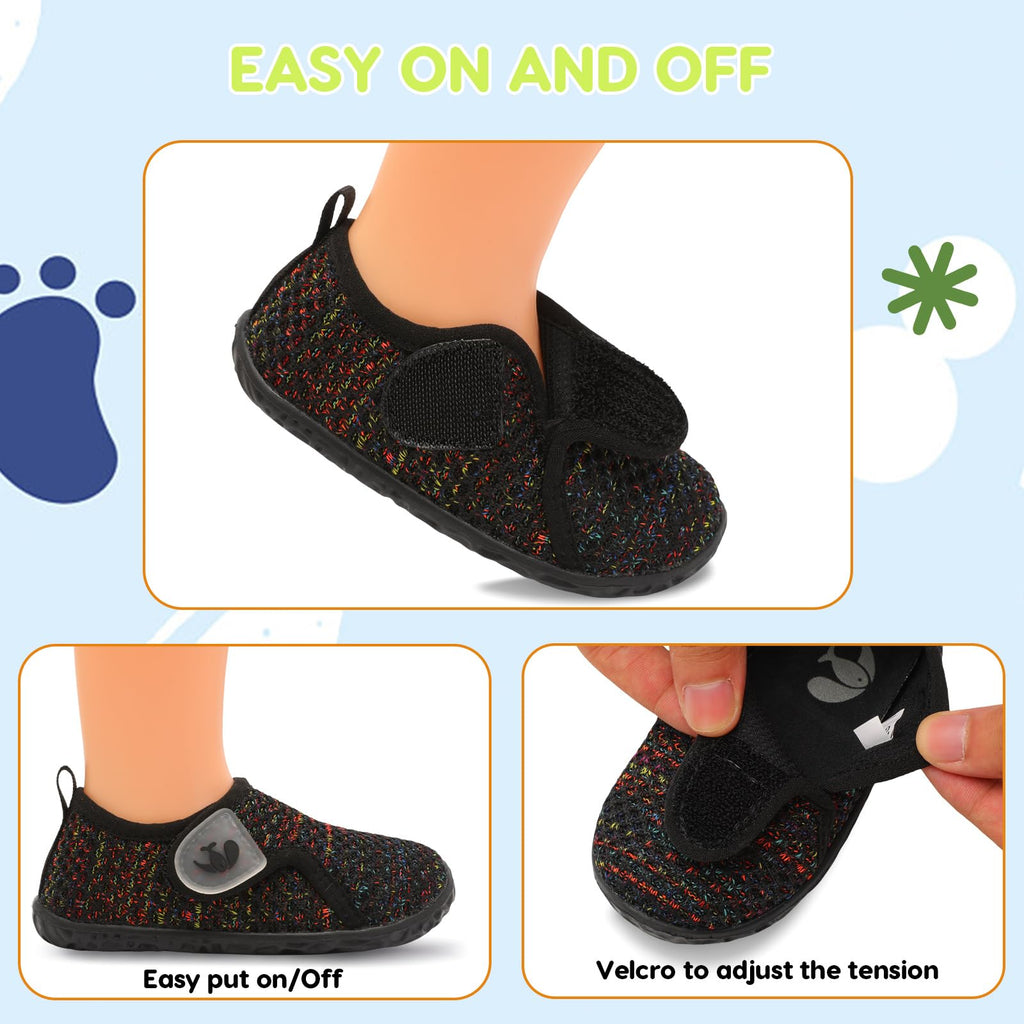FEETCITY Infant Shoes Girls Boys Slip On Sneakers Baby First Walking Shoes Baby Barefoot Shoe