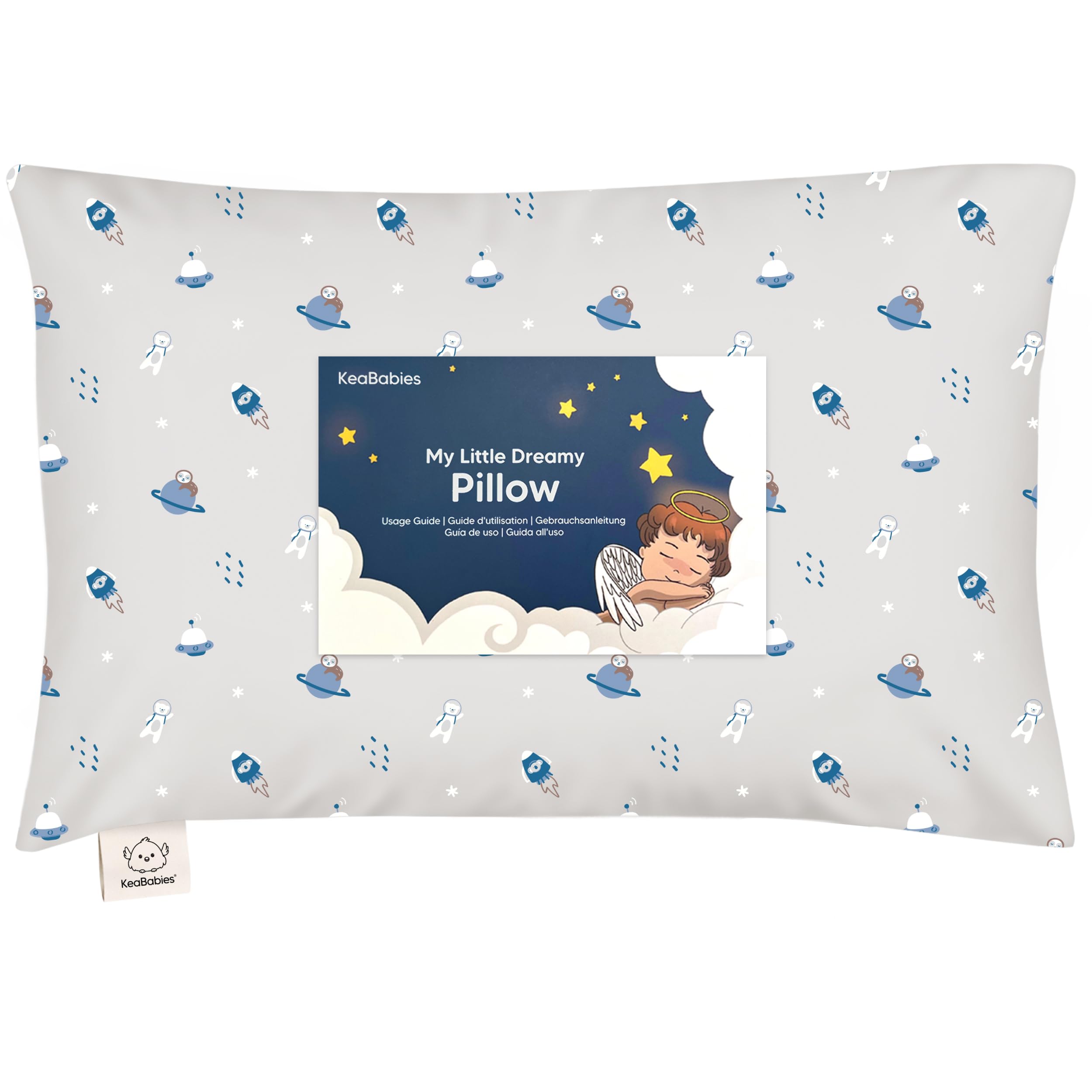 Toddler Pillow with Pillowcase, 13x18 My Little Dreamy Pillow (Cosmo)