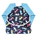 Hi Sprout Infant Toddler Baby Waterproof Sleeved Bib, Bib with Sleeves&Pocket, 6-24 Months (Car)