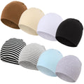 DRESHOW BQUBO 8 Pack Unisex Baby Beanie Hat Infant Toddler Kid Hats Baby Soft Cute Knit Cap Nursery Beanie